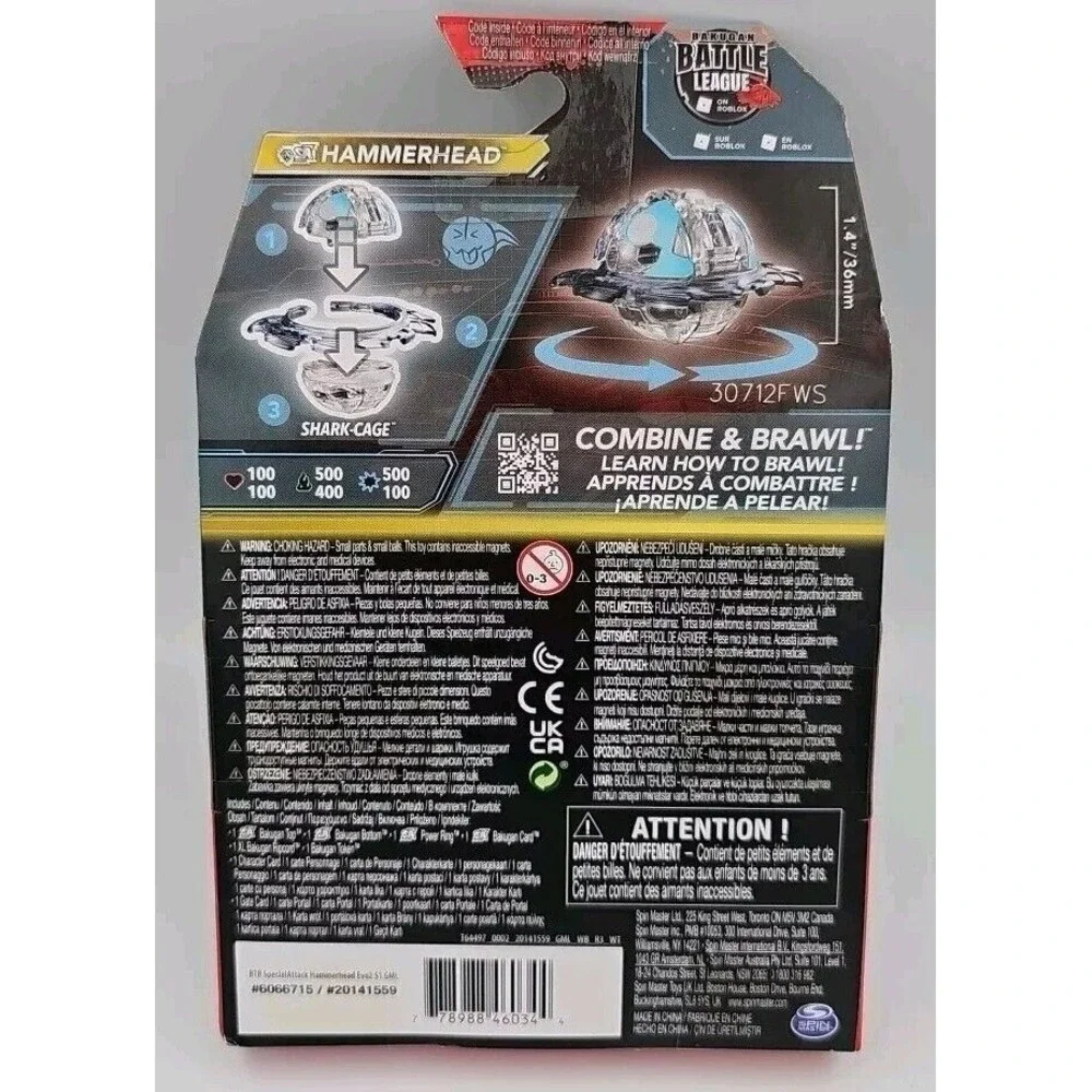 2023 Bakugan Special Attack Hammerhead‎ Generation 3 New In Original  Pack